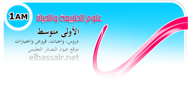 فروض اختبارات الثلاثي الثاني مع التصحيح مادة علوم الطبيعة والحياة السنة الأولى متوسط 08 . 2023/2022